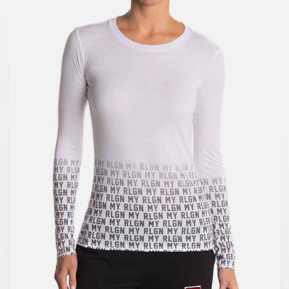True Religion White Long Sleeve Top